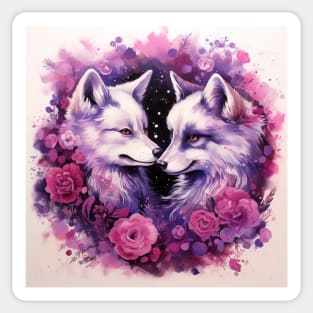 Pomsky Art Sticker